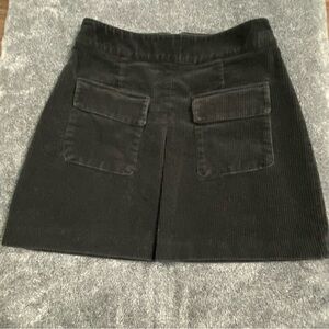 BDG Black Corduroy Skirt size small.